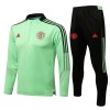 Manchester United Training Huppari Suits 2022-23 Vihreä 1/4-Zip